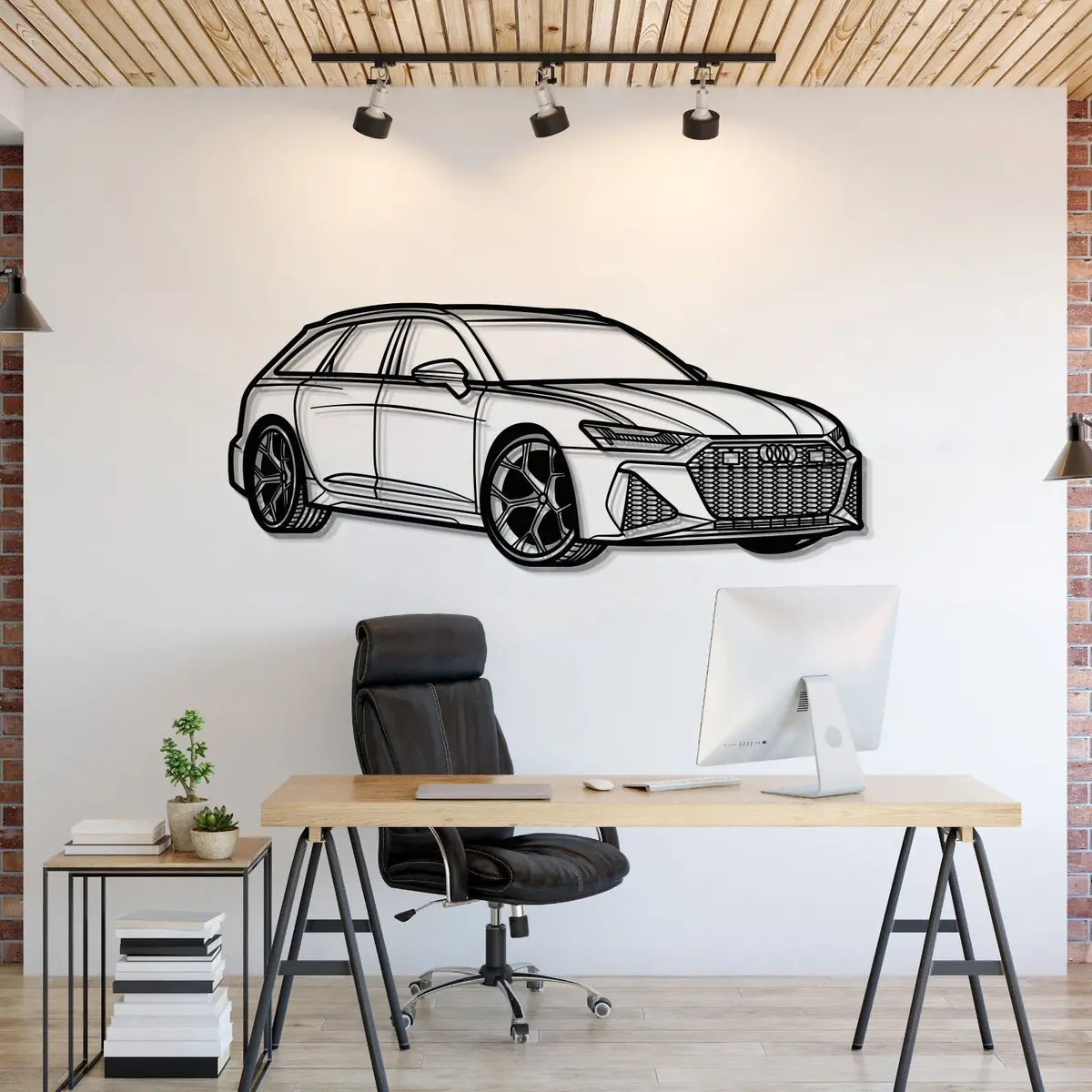 Rs6 Perspective Metal Car Wall Art - Mt0426 1
