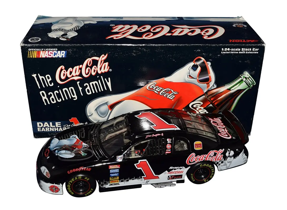 Autographed 1998 Dale Earnhardt Jr. #1 Coca-Cola Racing (Polar Bear) Japan Race Action 1/24 Scale Collectible Nascar Diecast Car With Coa 1