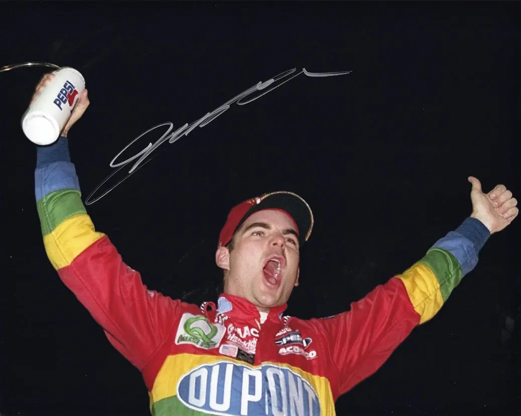 Autographed 1998 Jeff Gordon #24 Dupont Racing Atlanta Race Win (Victory Lane Celebration) Signed 8X10 Inch Picture Nascar Glossy Photo With Coa 1