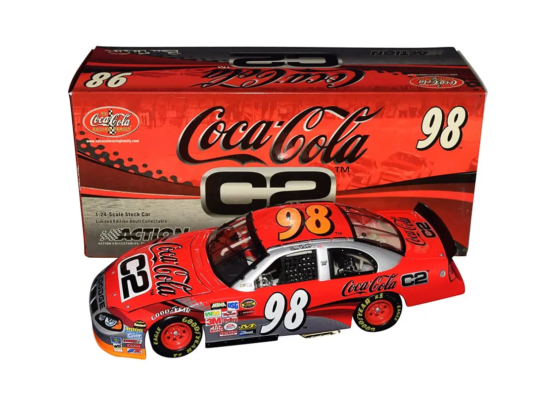 Autographed 2004 Bill Elliott #98 Dodge Racing Coca-Cola C2 (Nextel Cup Series) Signed Action 1/24 Scale Nascar Diecast Car With Coa (1 Of Only 2,520 Produced) 1