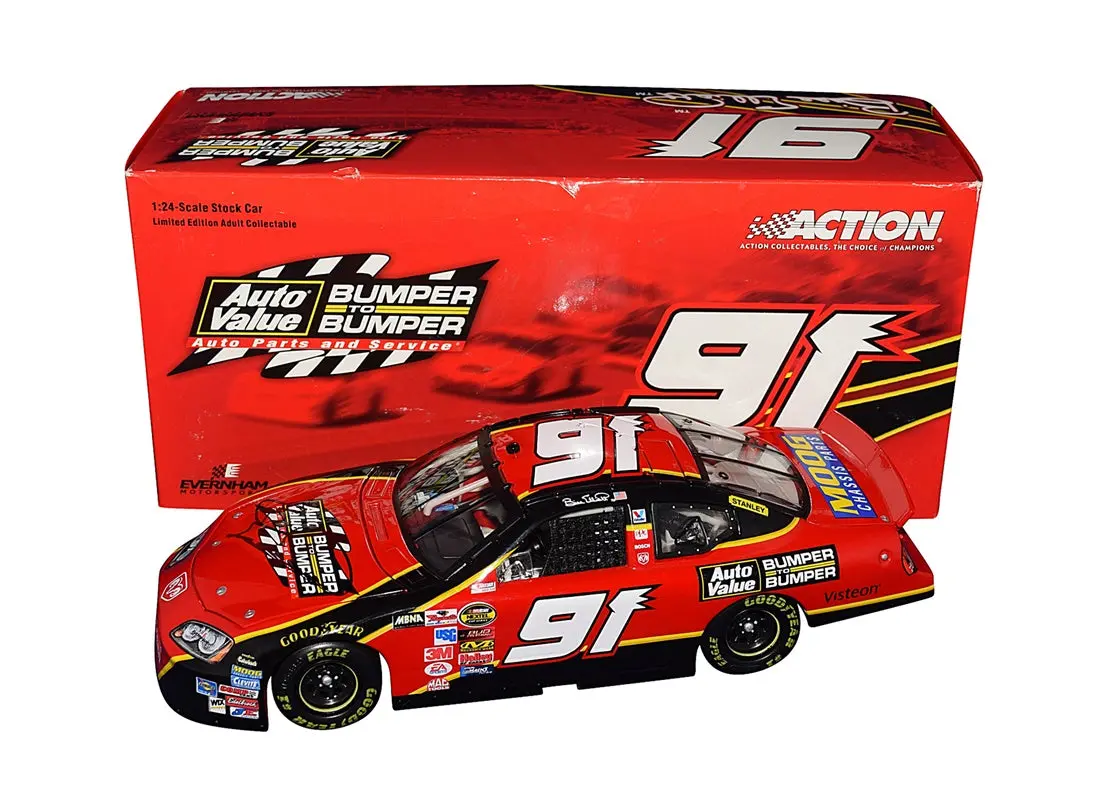 Autographed 2005 Bill Elliott #91 Auto Value/Bumper To Bumper Racing (Nextel Cup Series) Signed Collectible Lionel 1/24 Scale Nascar Diecast Car With Coa (1 Of Only 1,224 Produced) 1