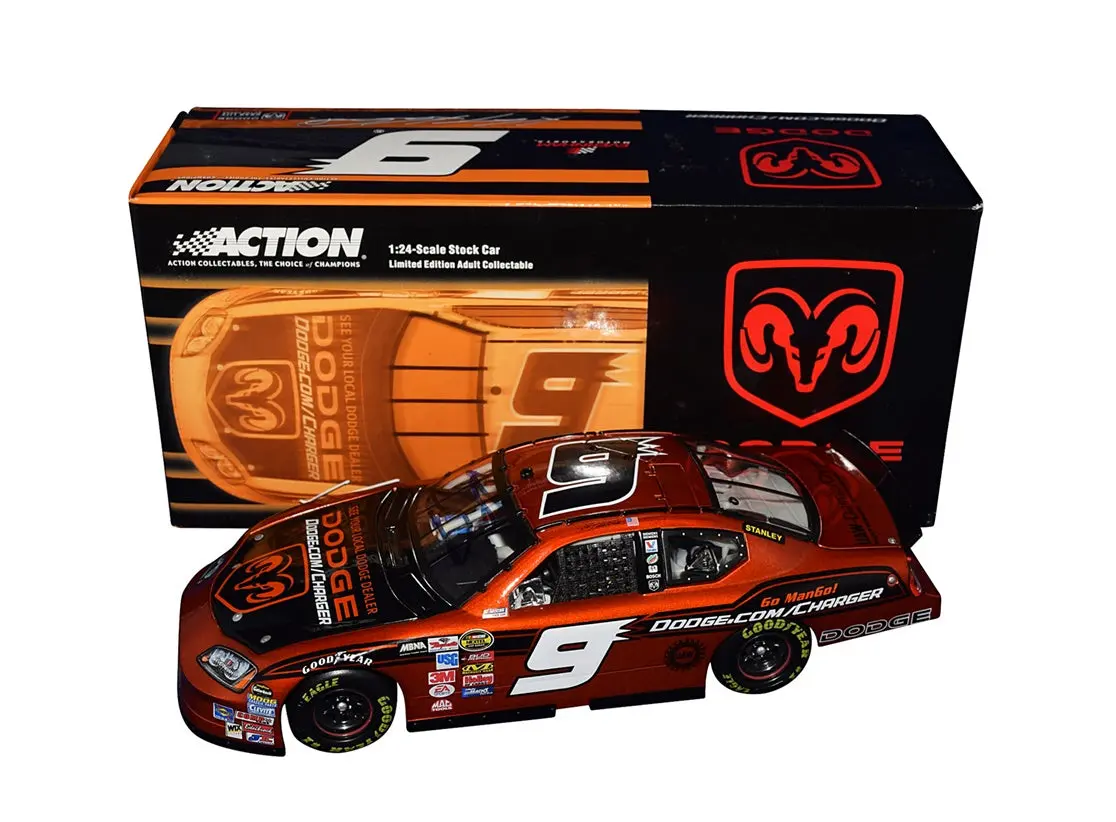 Autographed 2005 Kasey Kahne #9 Dodge Charger Racing Budweiser Shootout Orange Car (Evernham Motorsports) Signed Action 1/24 Scale Nascar Diecast Car With Coa (1 Of Only 6,000 Produced) 1