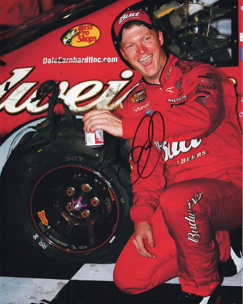 Autographed 2006 Dale Earnhardt Jr. #8 Budweiser Richmond Race Win (Victory Lane Celebration) Signed 8X10 Inch Picture Nascar Glossy Photo With Coa 1