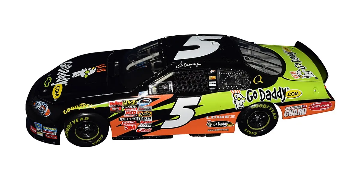 Autographed 2008 Dale Earnhardt Jr. #5 Godaddy Racing (Nationwide Series) Hendrick Motorsports Signed Action 1/24 Scale Nascar Diecast Car With Coa (#5032 Of Only 6,770 Produced) 2