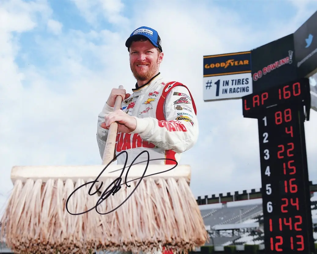 Autographed 2014 Dale Earnhardt Jr. #88 National Guard Pocono Sweep Race Win Signed 8X10 Inch Picture Nascar Glossy Photo With Coa 1