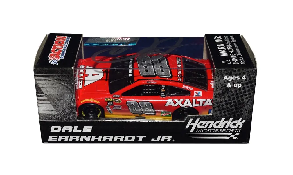 Autographed 2016 Dale Earnhardt Jr. #88 Axalta Racing (Hendrick Motorsports) Signed Action 1/64 Scale Nascar  Diecast Car With Coa 1