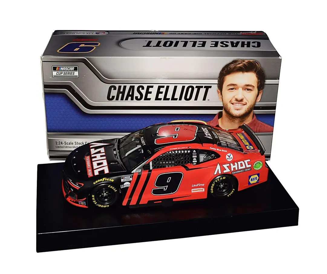 Autographed 2021 Chase Elliott #9 Ashoc Energy Racing (Hendrick Motorsports) Nascar Cup Series Signed Lionel 1/24 Scale Collectible Diecast Car With Coa (#0525 Of Only 2,028 Produced) 1
