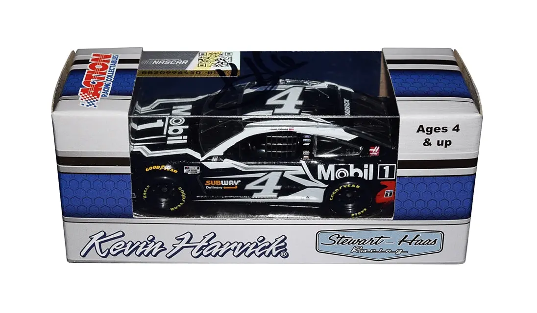 Autographed 2021 Kevin Harvick #4 Mobil 1 Team Fan Vote (Stewart-Haas Racing) Signed Collectible Action 1/64 Scale Nascar Diecast Car With Coa 1