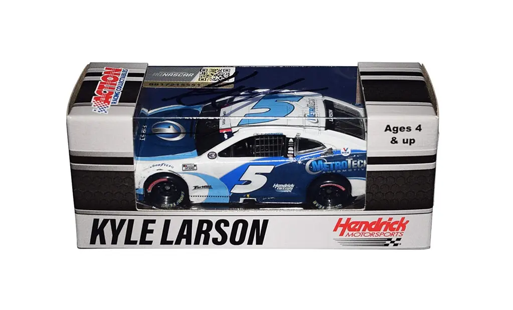 Autographed 2021 Kyle Larson #5 Metrotech Coca-Cola 600 Charlotte Win (Hendrick 269 Wins Record) Raced Version Signed Lionel 1/64 Scale Nascar Diecast Car With Coa 1