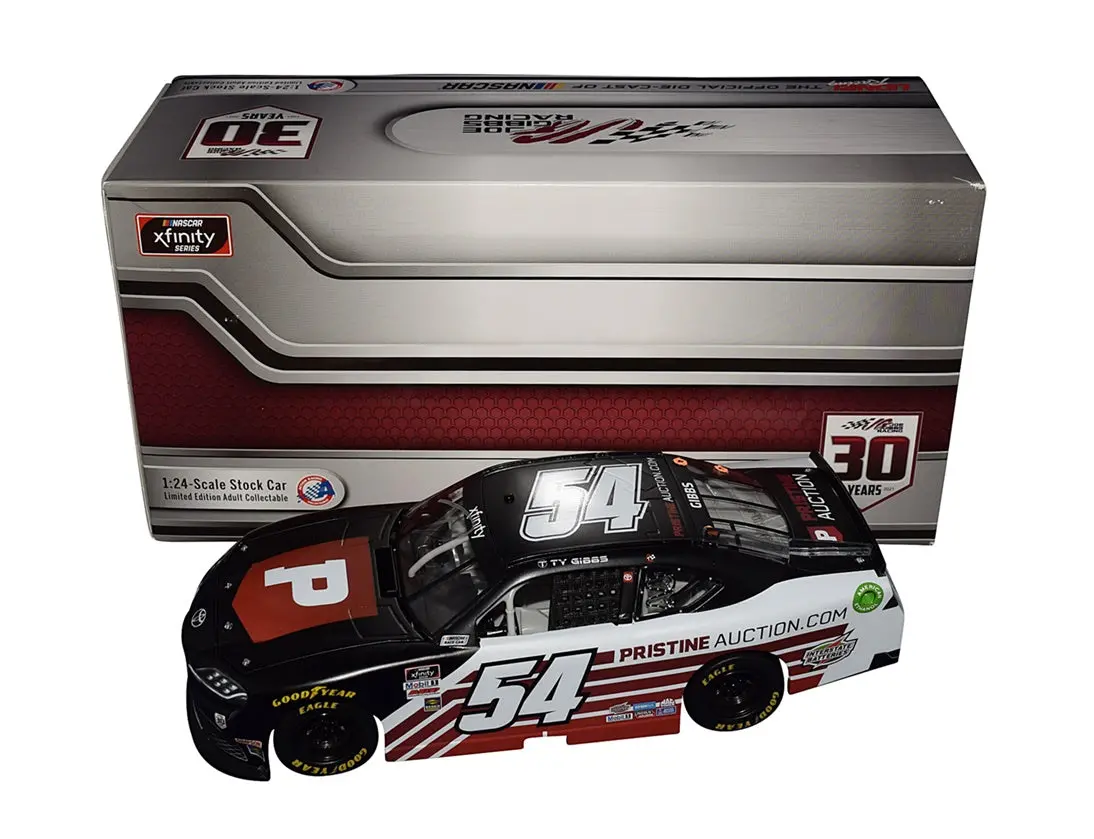Autographed 2021 Ty Gibbs #54 Pristine Auction Toyota Supra (Joe Gibbs Racing) Xfinity Series Signed Lionel 1/24 Scale Nascar Diecast Car With Coa (#561 Of Only 576 Produced) 1