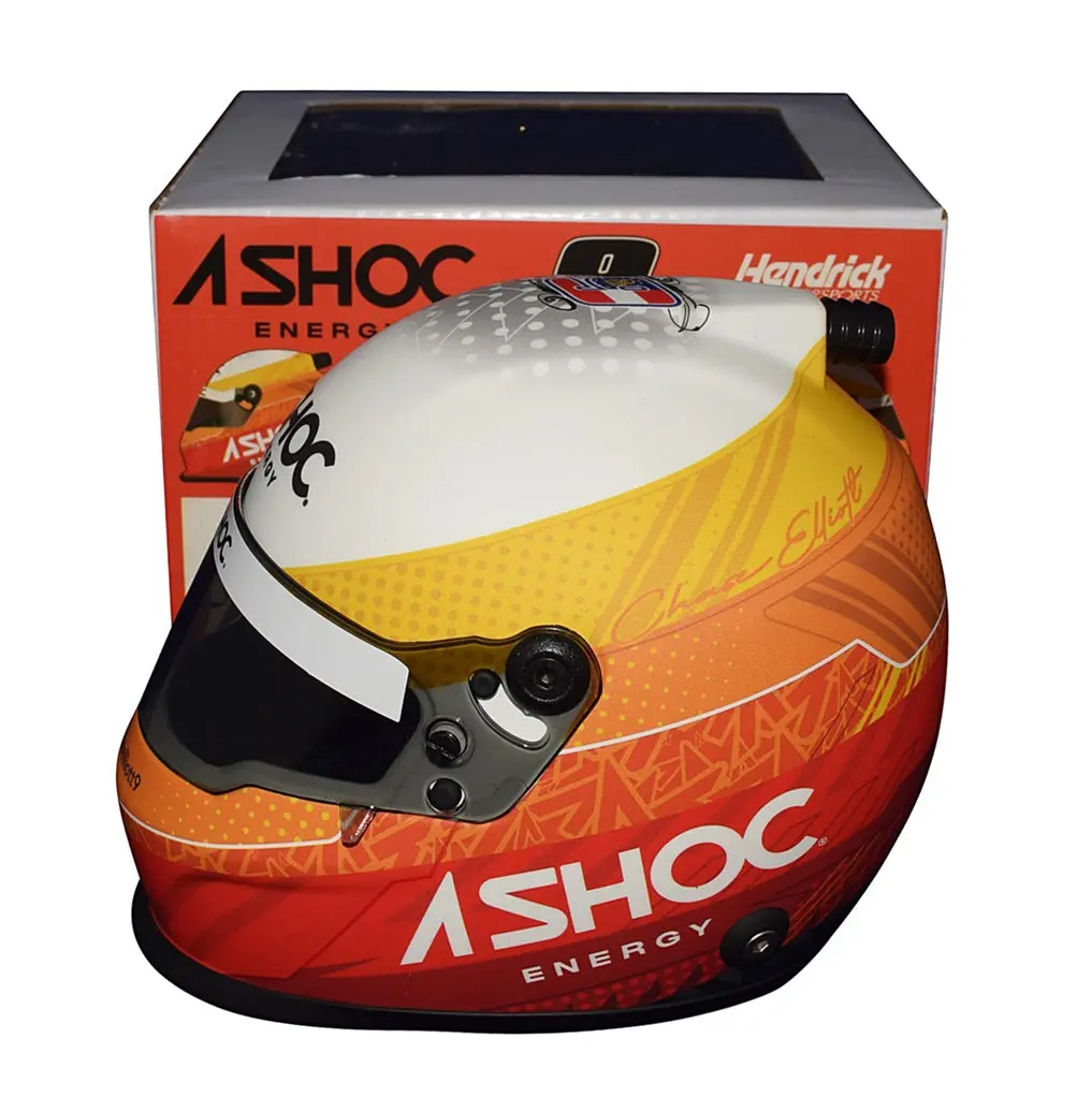 Autographed 2022 Chase Elliott #9 Ashoc Energy (Hendrick Motorsports) Signed Official Nascar Replica Mini Helmet With Coa 1