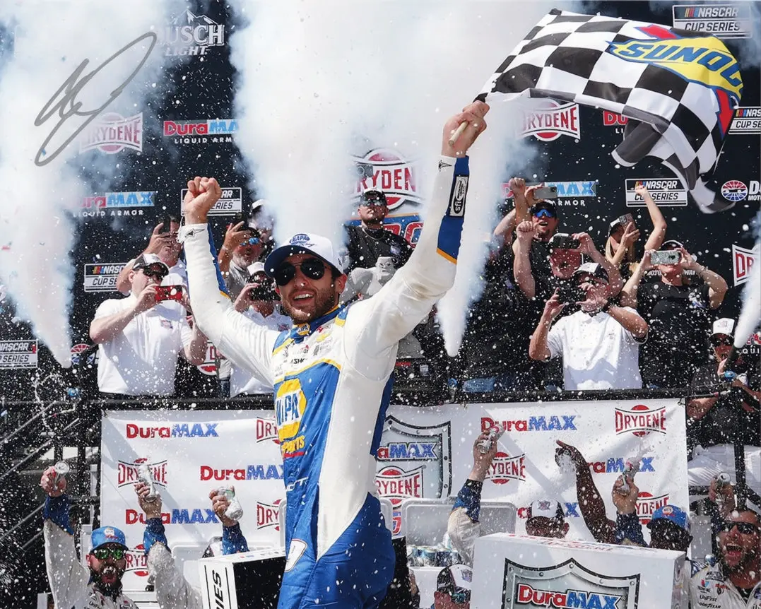 Autographed 2022 Chase Elliott #9 Napa Racing Dover Race Win (Victory Lane Celebration) Signed 8X10 Inch Picture Nascar Glossy Photo With Coa 1