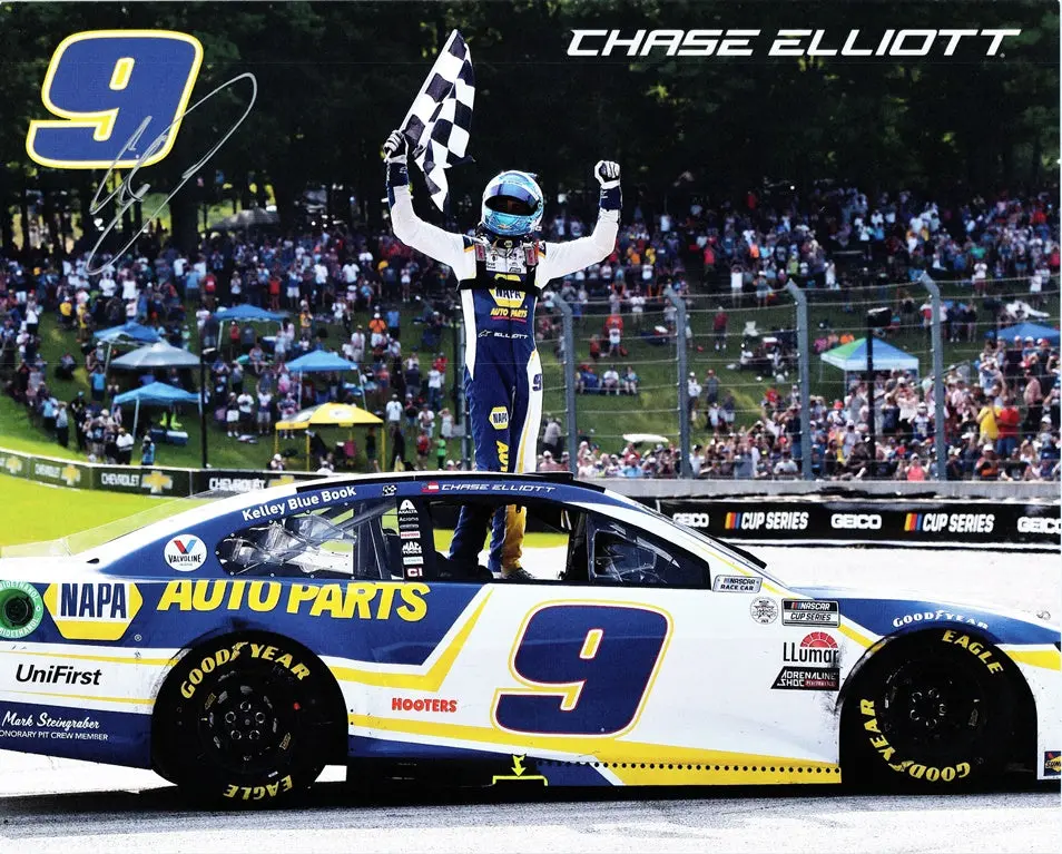 Autographed 2022 Chase Elliott #9 Napa Racing Official Hero Card (Hendrick Motorsports) Signed Collectible Picture 8X10 Inch Nascar Hero Card Photo With Coa 1