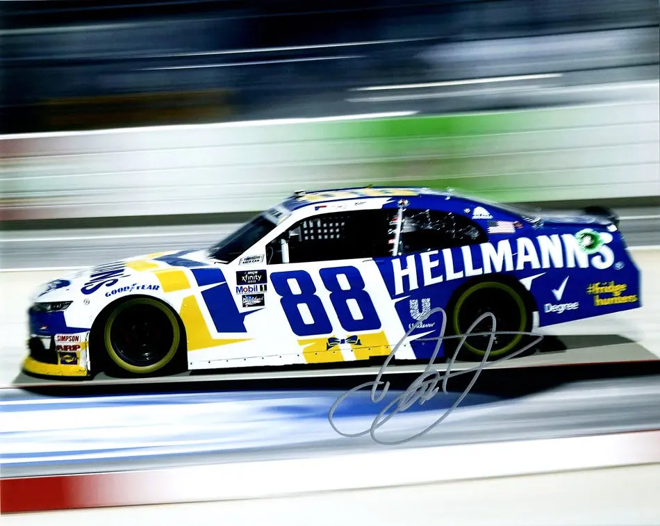 Autographed 2022 Dale Earnhardt Jr. #88 Hellmann's Fan Vote #Fridgehunters (Martinsville Speedway) Signed Picture Nascar 8X10 Inch Glossy Photo With Coa 1