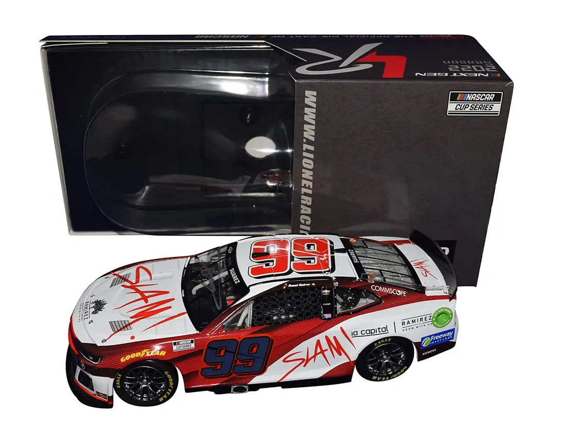 Autographed 2022 Daniel Suarez #99 Slam! Racing (Next Gen Car) Trackhouse Team Signed Lionel 1/24 Scale Nascar Diecast Car With Coa (#191 Of Only 540 Produced) 1