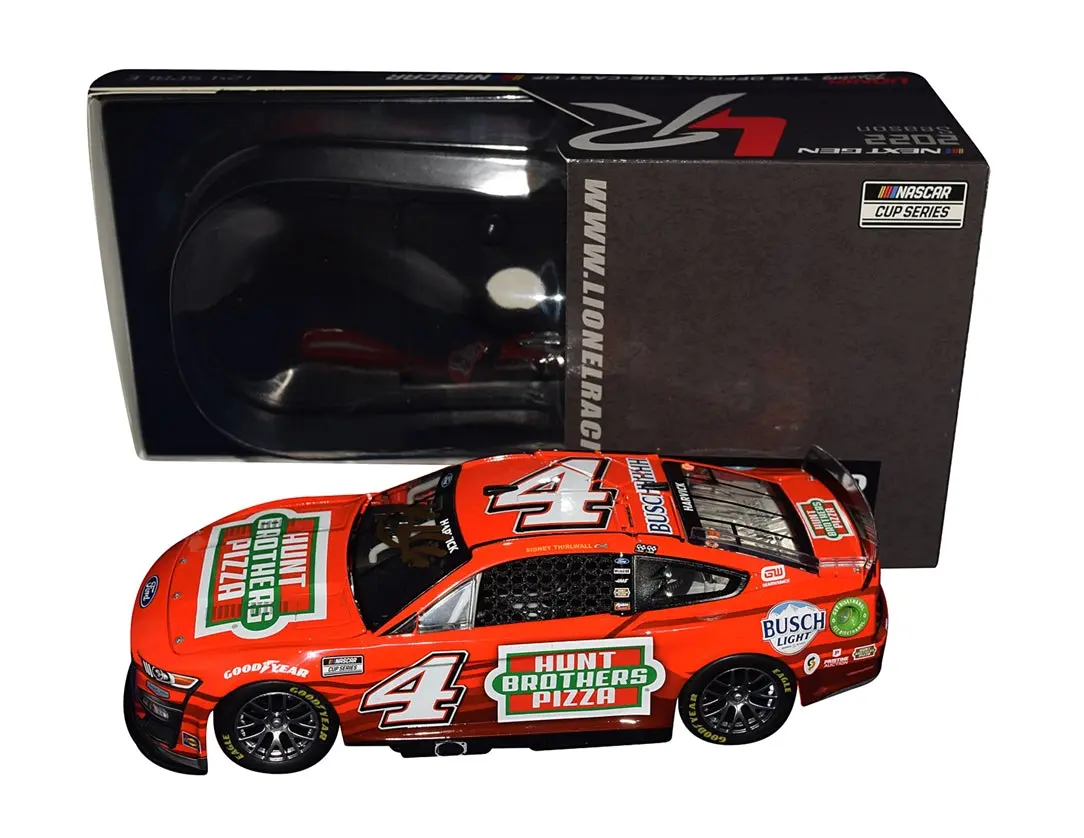 Autographed 2022 Kevin Harvick #4 Red Hunt Brothers Pizza Racing (Next Gen Mustang) Signed Lionel 1/24 Scale Nascar Diecast Car With Coa (#427 Of Only 516 Produced) 1