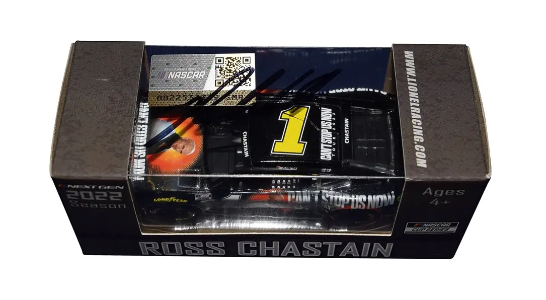 Autographed 2022 Ross Chastain #1 Pitbull World Tour (Can't Stop Me Now) Next Gen Signed Action 1/64 Scale Nascar Diecast Car With Coa 2