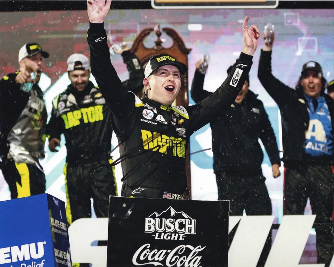 Autographed 2022 William Byron #24 Raptor Martinsville Race Win (Grandfather Clock) Signed 8X10 Inch Picture Nascar Glossy Photo With Coa 1