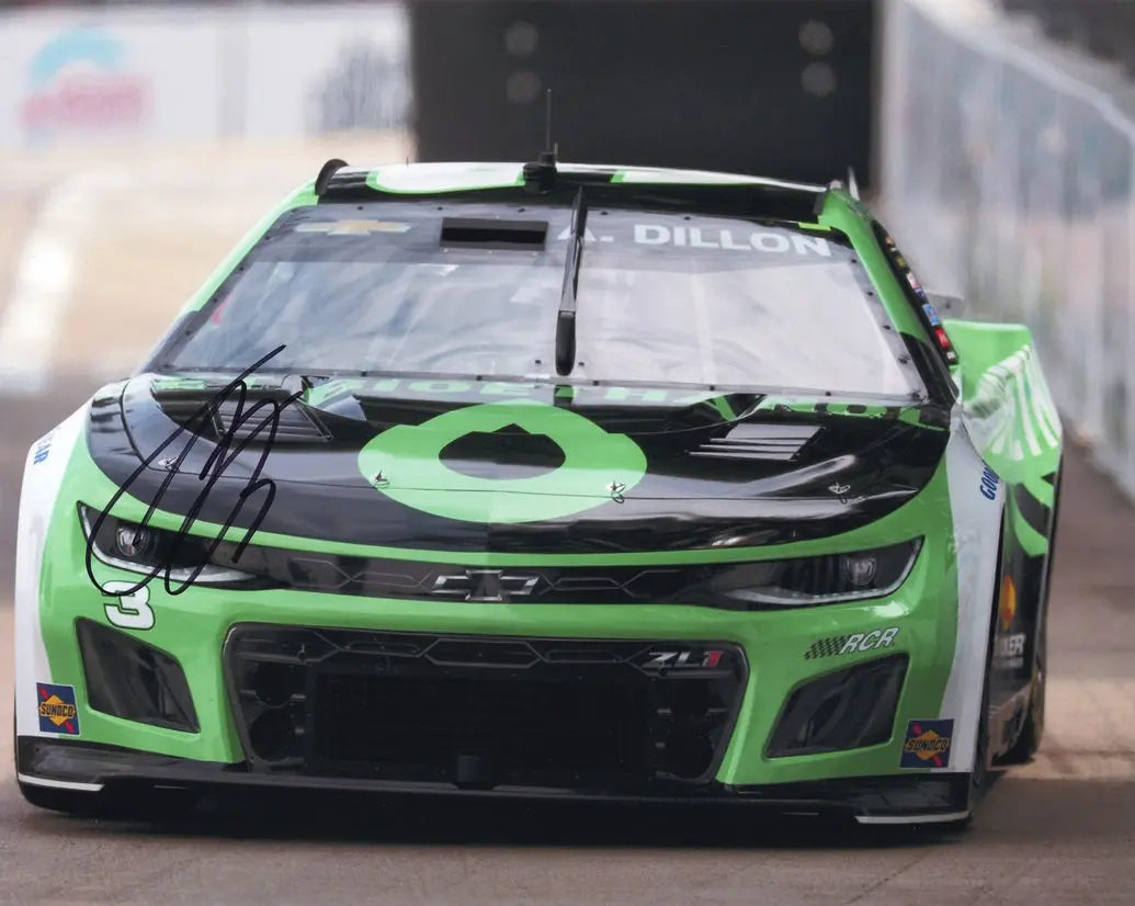 Autographed 2023 Austin Dillon #3 Bio Ethanol Chicago Street Course Signed 8X10 Inch Picture Nascar Photo With Coa 1