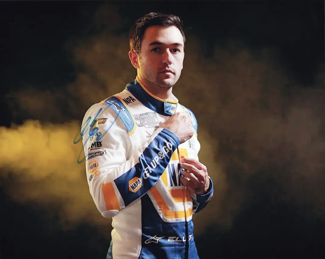 Autographed 2023 Chase Elliott #9 Napa Racing (Hendrick Motorsports) Media Day Pose Signed 8X10 Inch Picture Nascar Photo With Coa 1