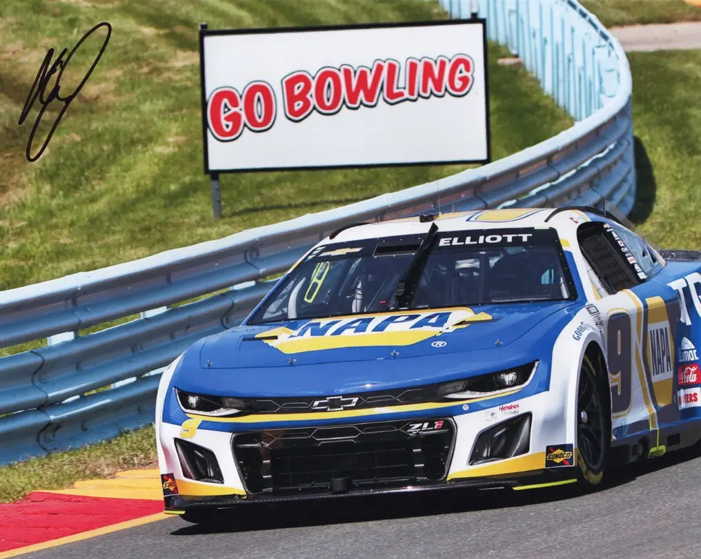 Autographed 2023 Chase Elliott #9 Napa Trico Racing Watkins Glen (Road Course Car) Signed 8X10 Inch Picture Nascar Photo With Coa 1