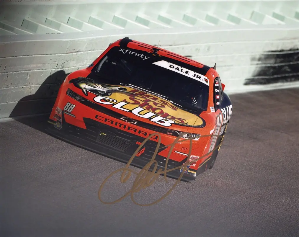 Autographed 2023 Dale Earnhardt Jr. #88 Bass Pro Shops Club (Homestead Xfinity) Signed 8X10 Inch Picture Nascar Photo With Coa 1