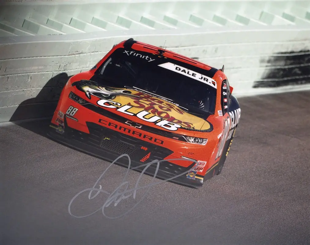 Autographed 2023 Dale Earnhardt Jr. #88 Bass Pro Shops Club (Homestead Xfinity) Signed 8X10 Inch Picture Nascar Glossy Photo With Coa 1
