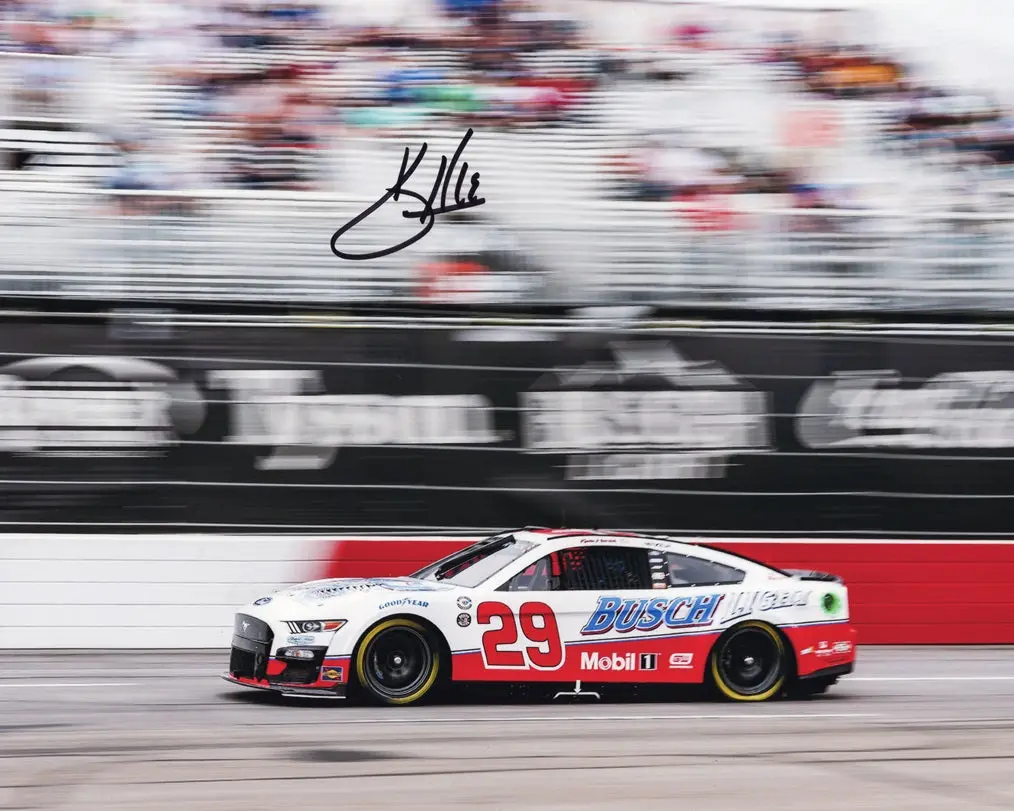 Autographed 2023 Kevin Harvick #29 Busch Light All-Star Race (North Wilkesboro) Final Season Signed 8X10 Inch Picture Nascar Photo With Coa 1