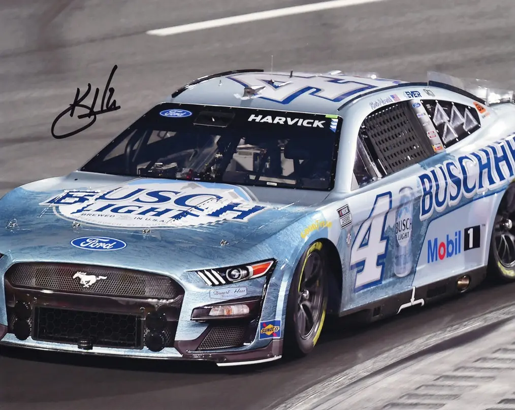 Autographed 2023 Kevin Harvick #4 Buschhh Light Final Season (Retirement) Signed 8X10 Inch Picture Nascar Photo With Coa 1