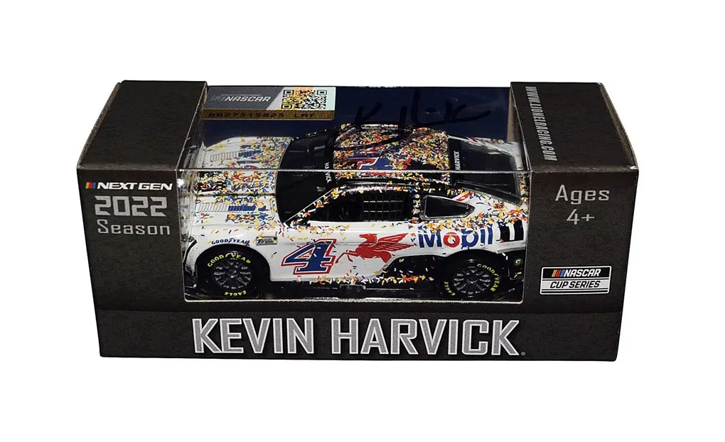 Autographed 2023 Kevin Harvick #4 Final Season Richmond Win (Raced Version) Signed Action 1/64 Scale Nascar Diecast Car With Coa 1