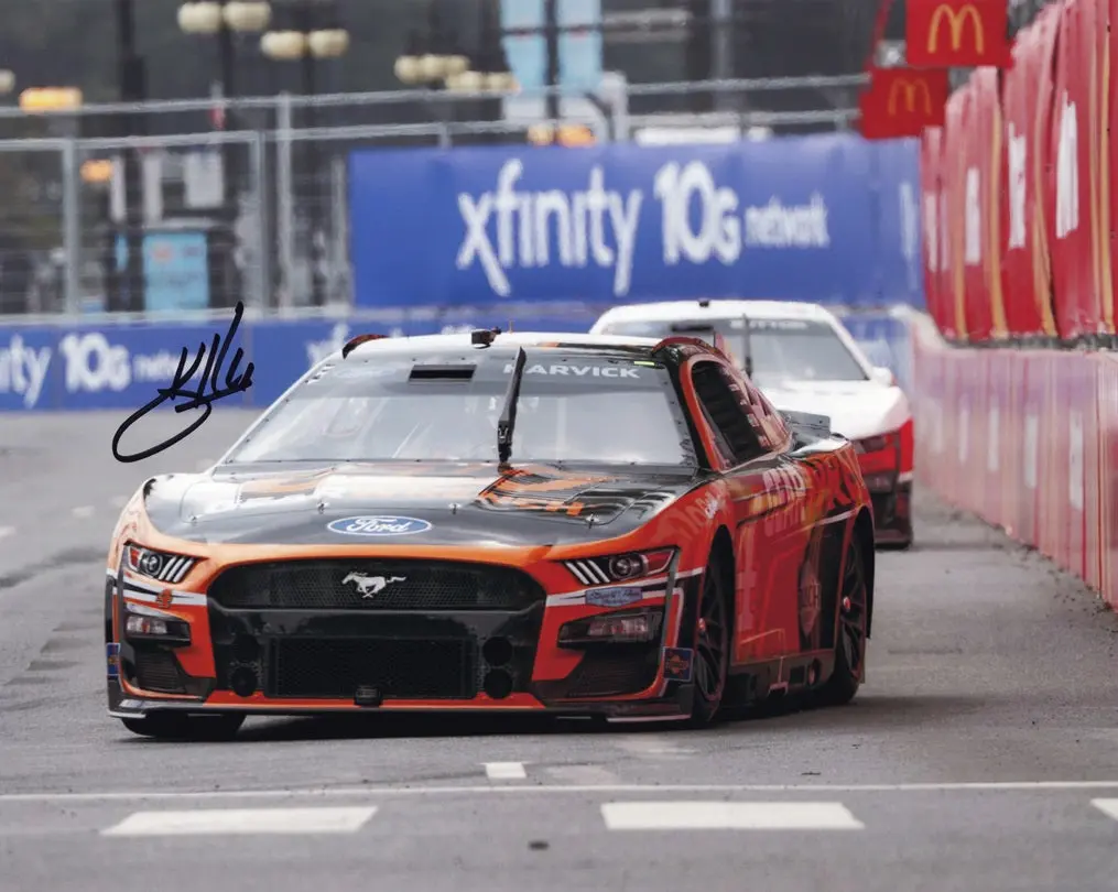 Autographed 2023 Kevin Harvick #4 Gear Wrench Chicago Street Race (Final Season) Signed 8X10 Inch Picture Nascar Photo With Coa 1