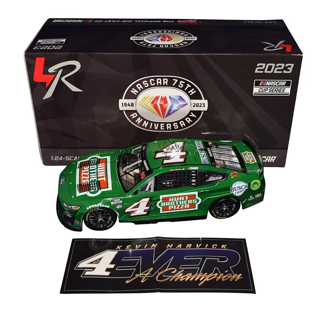 Autographed 2023 Kevin Harvick #4 Hunt Brothers Pizza 4Ever A Champion (Final Season) Signed Lionel 1/24 Scale Nascar Diecast With Coa (1 Of Only 672 Produced) 1