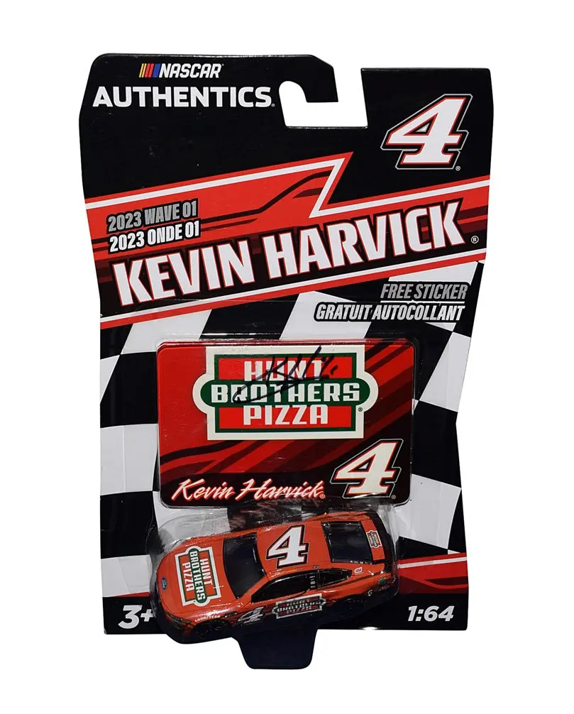 Autographed 2023 Kevin Harvick #4 Hunt Brothers Pizza Red (Final Season) Wave 01 Signed Nascar Authentics 1/64 Scale Diecast Car With Coa 1