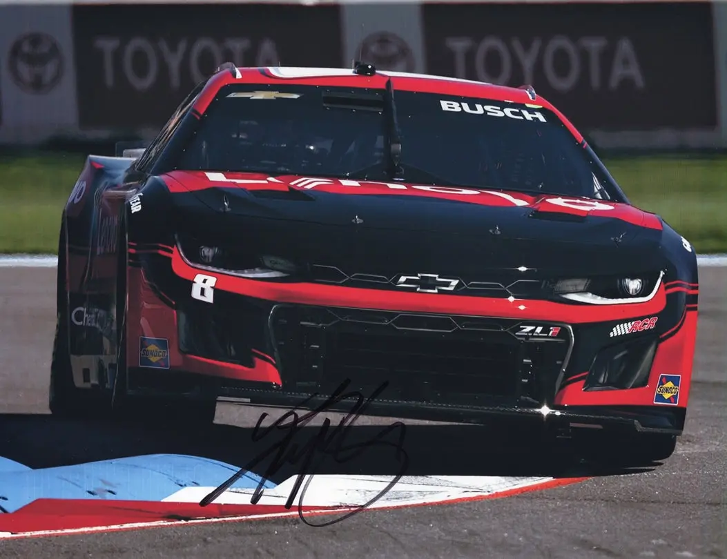 Autographed 2024 Kyle Busch #8 Lenovo Camaro Charlotte Roval Race (Road Course) Signed 9X11 Inch Nascar Glossy Photo With Coa 1