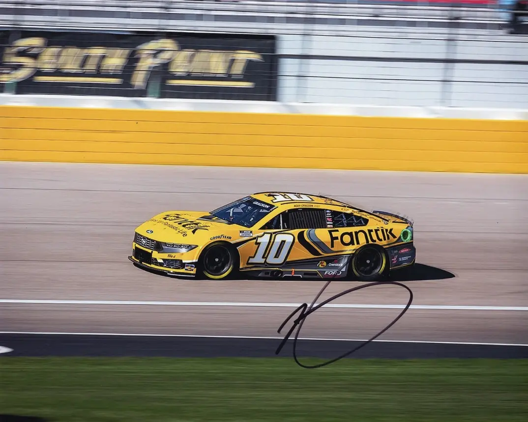 Autographed 2024 Noah Gragson #10 Fanttik Racing Las Vegas Motor Speedway Signed 8X10 Inch Picture Nascar Glossy Photo With Coa 1