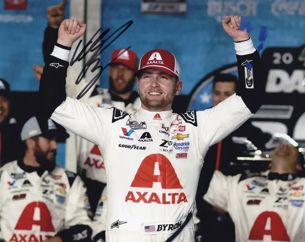 Autographed 2024 William Byron #24 Daytona 500 Win (Victory Lane) Signed 8X10 Inch Picture Nascar Glossy Photo With Coa 1