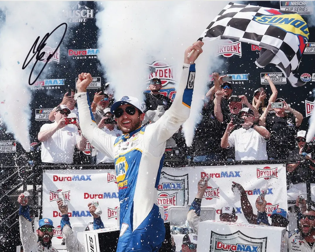 Autographed 2022 Chase Elliott #9 Napa Racing Dover Race Win (Victory Lane Celebration) Signed 8X10 Inch Picture Nascar Glossy Photo With Coa 1