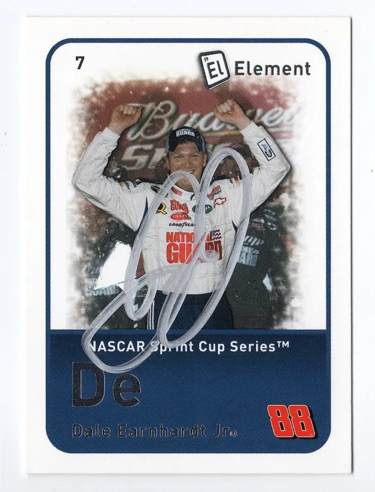 Autographed Dale Earnhardt Jr. 2009 Wheels Element Racing Bud Shootout Win (#88 Hendrick Motorsports) Signed Nascar Collectible Trading Card With Coa 1