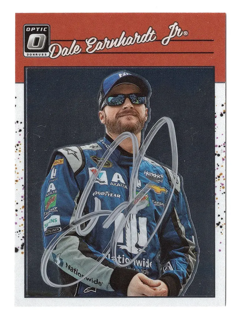 Autographed Dale Earnhardt Jr. 2023 Donruss Optic Racing Retro (#88 Nationwide) Signed Nascar Collectible Trading Card With Coa 1