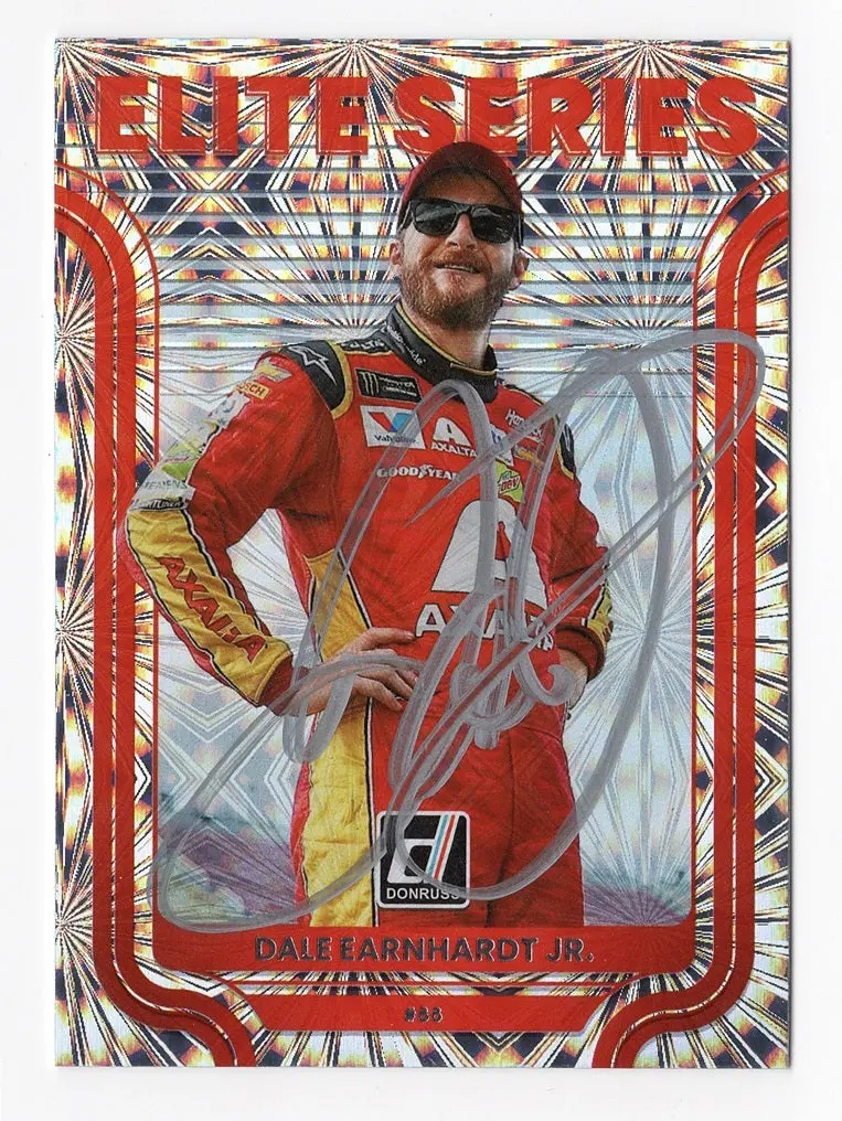 Autographed Dale Earnhardt Jr. 2023 Donruss Racing Elite Series Rare Insert Signed Nascar Collectible Trading Card With Coa 1