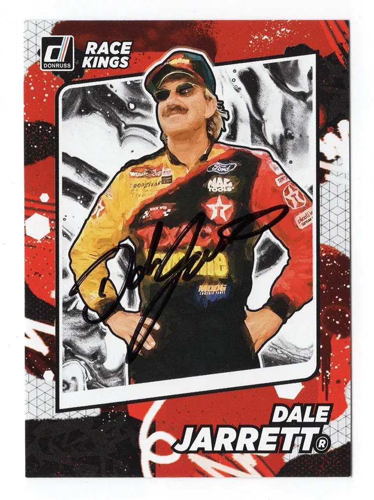 Autographed Dale Jarrett 2022 Donruss Racing Race Kings (Winston Cup Series) Signed Nascar Collectible Trading Card With Coa 1