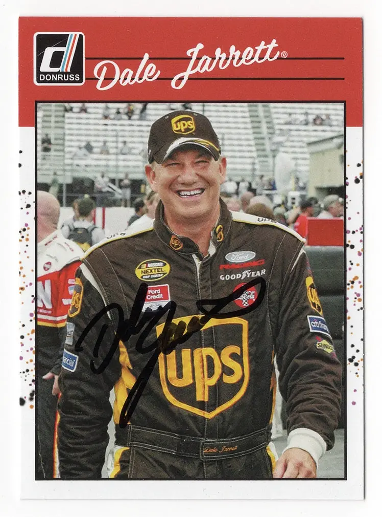 Autographed Dale Jarrett 2023 Donruss Racing Retro (#88 Ups Team) Signed Nascar Collectible Trading Card With Coa 1