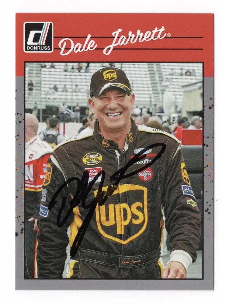 Autographed Dale Jarrett 2023 Donruss Racing Retro (Gray Parallel) Insert Signed Nascar Collectible Trading Card With Coa 1