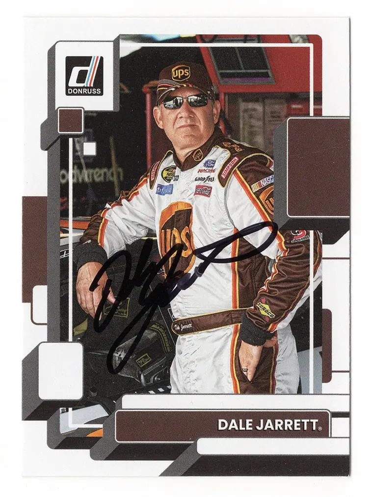 Autographed Dale Jarrett 2023 Donruss Racing (#88 Ups Team) Signed Nascar Collectible Trading Card With Coa 1