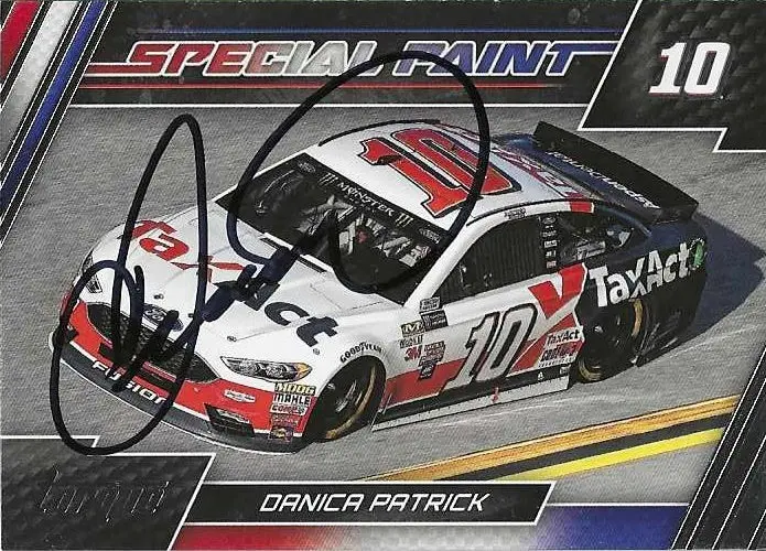 Autographed Danica Patrick 2017 Panini Torque Racing Special Paint Insert Signed Collectible Nascar Trading Card With Coa 1
