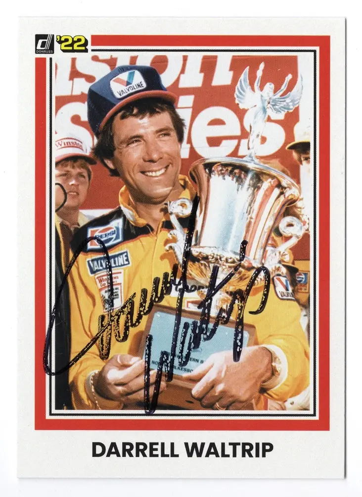 Autographed Darrell Waltrip 2022 Donruss Racing Jaws (North Wilkesboro Race Win) Signed Collectible Nascar Trading Card With Coa 1