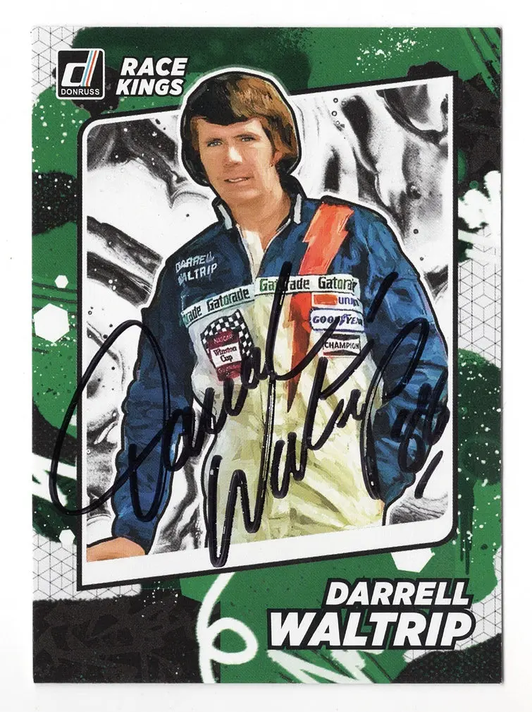 Autographed Darrell Waltrip 2022 Donruss Racing Race Kings (#88 Gatorade Team) Insert Signed Collectible Nascar Trading Card With Coa 1
