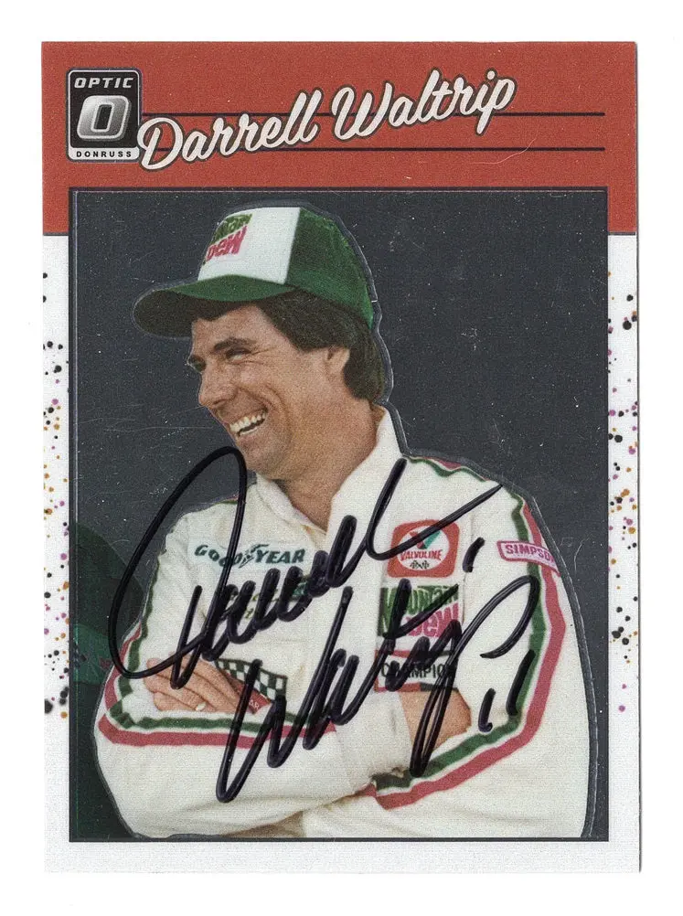 Autographed Darrell Waltrip 2023 Donruss Optic Racing Retro (#11 Mountain Dew) Signed Nascar Collectible Trading Card With Coa 1