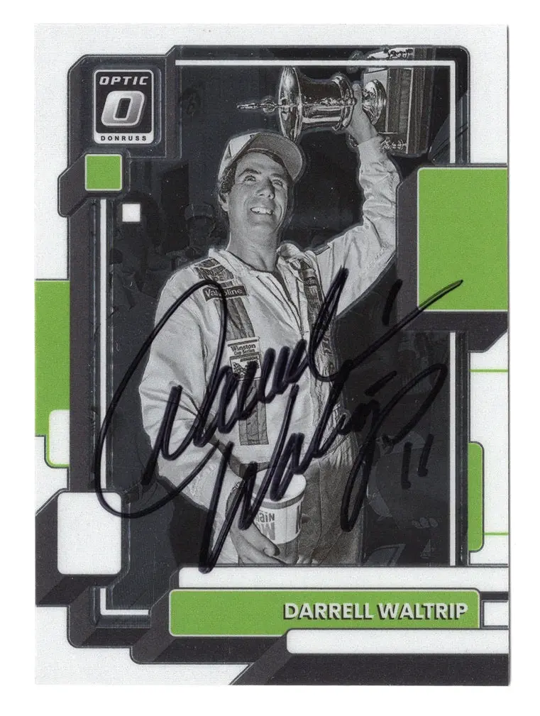 Autographed Darrell Waltrip 2023 Donruss Optic Racing (Race Win) Vintage Signed Nascar Collectible Trading Card With Coa 1