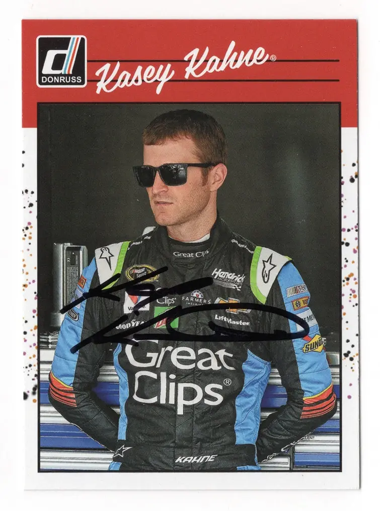 Autographed Kasey Kahne 2023 Donruss Racing Retro (#5 Great Clips) Signed Nascar Collectible Trading Card With Coa 1